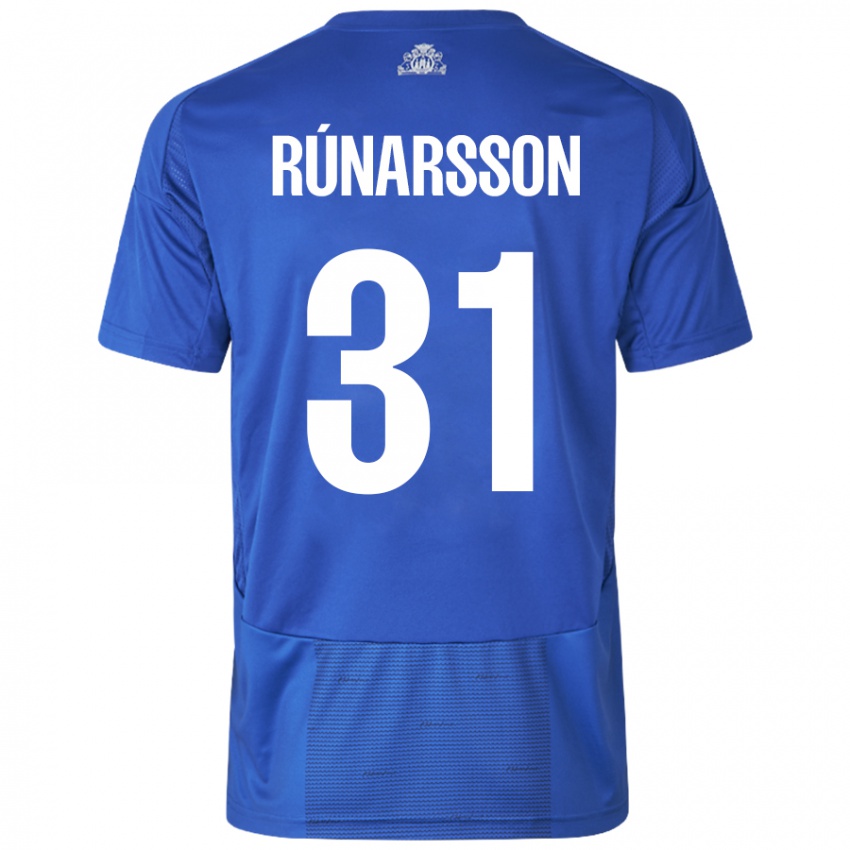 Niño Camiseta Runar Alex Runarsson #31 Blanco Azul 2ª Equipación 2024/25 La Camisa Perú