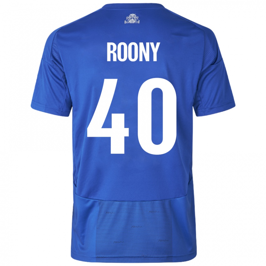 Niño Camiseta Roony Bardghji #40 Blanco Azul 2ª Equipación 2024/25 La Camisa Perú