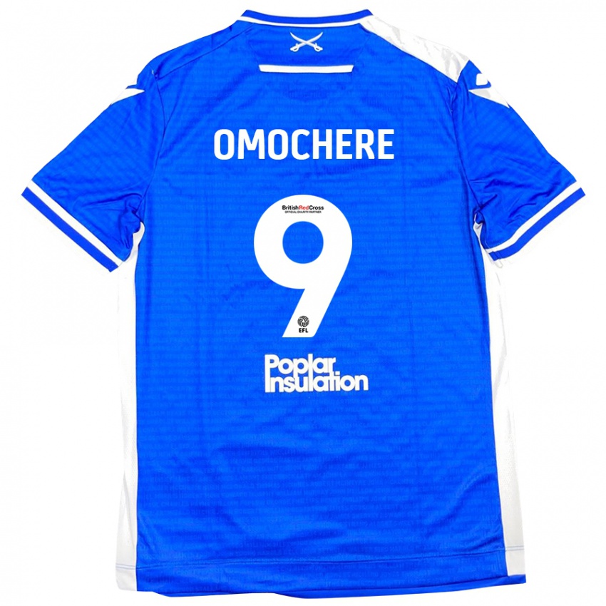 Hombre Camiseta Promise Omochere #9 Azul Blanco 1ª Equipación 2024/25 La Camisa Perú