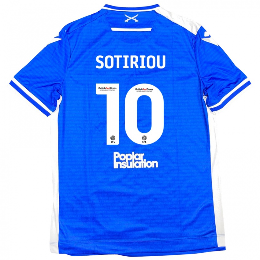 Hombre Camiseta Ruel Sotiriou #10 Azul Blanco 1ª Equipación 2024/25 La Camisa Perú