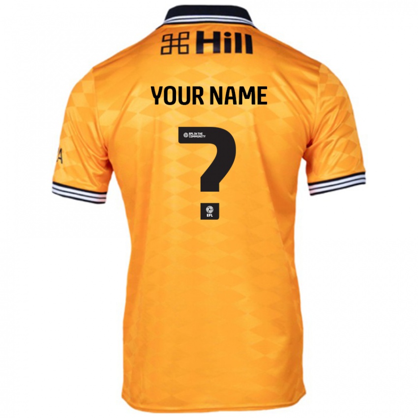 Hombre Camiseta Su Nombre #0 Naranja 1ª Equipación 2024/25 La Camisa Perú