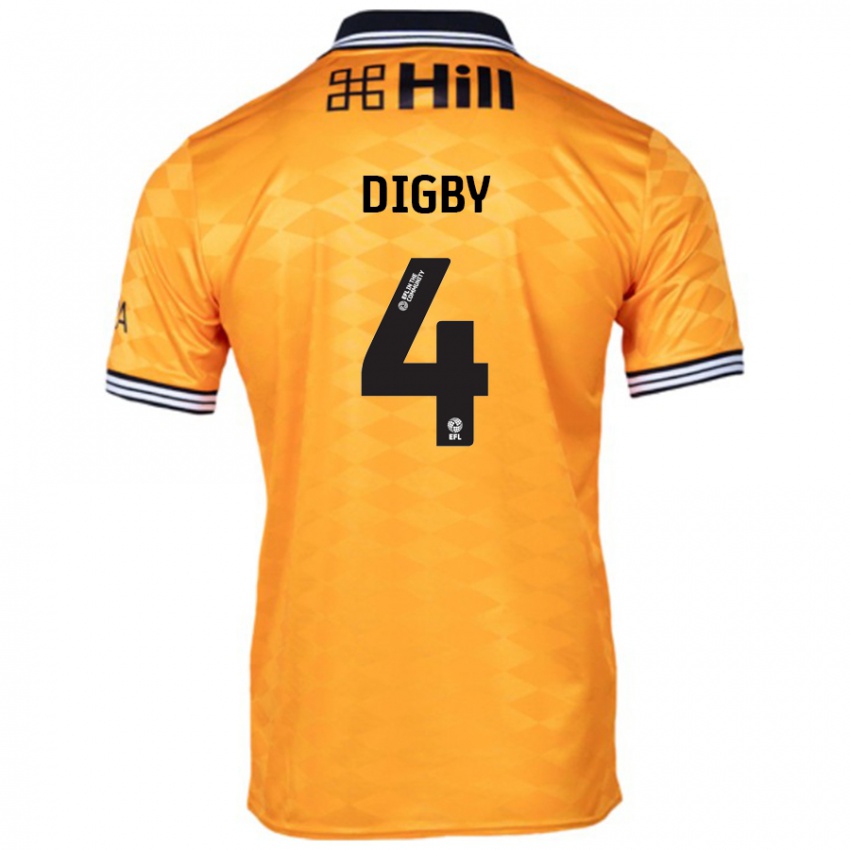 Hombre Camiseta Paul Digby #4 Naranja 1ª Equipación 2024/25 La Camisa Perú