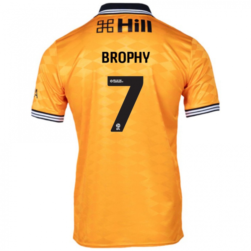 Hombre Camiseta James Brophy #7 Naranja 1ª Equipación 2024/25 La Camisa Perú