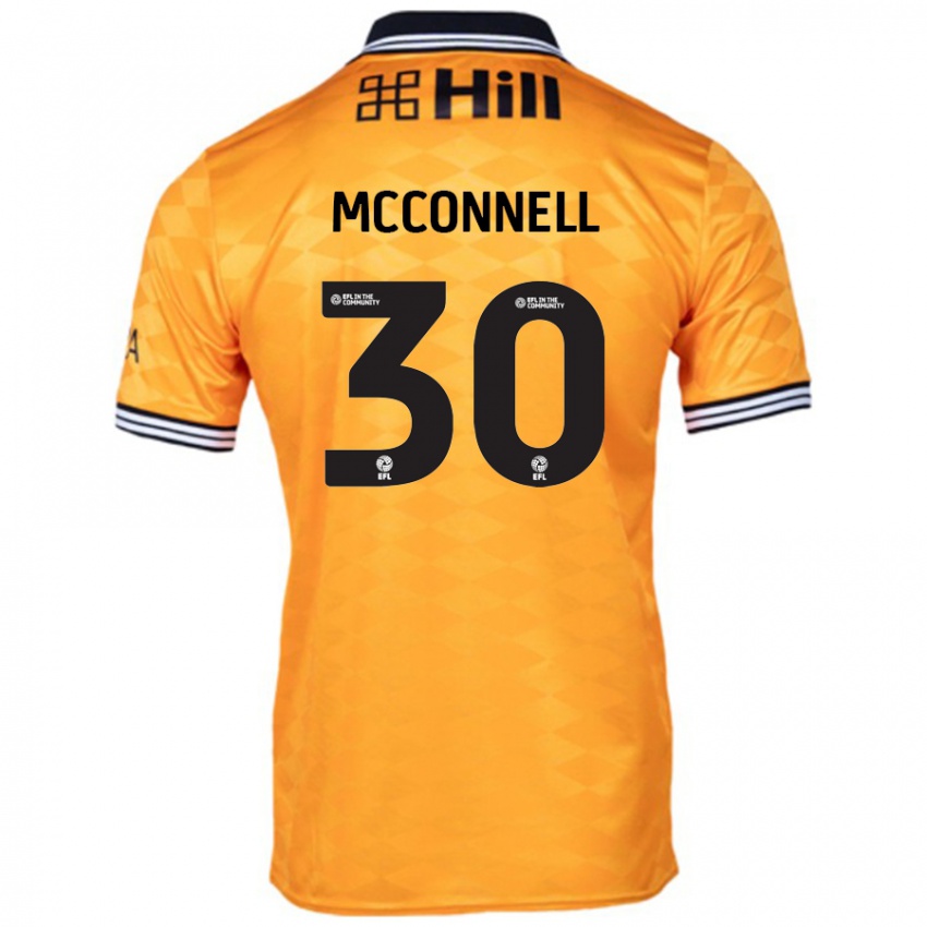 Hombre Camiseta Glenn Mcconnell #30 Naranja 1ª Equipación 2024/25 La Camisa Perú