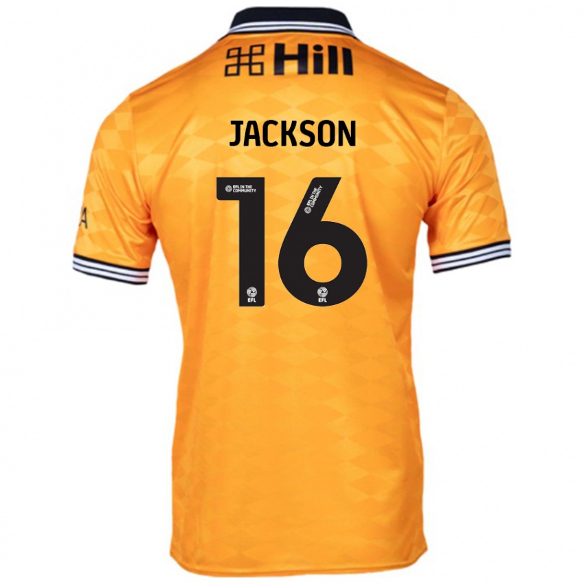 Hombre Camiseta Abbie Jackson #16 Naranja 1ª Equipación 2024/25 La Camisa Perú