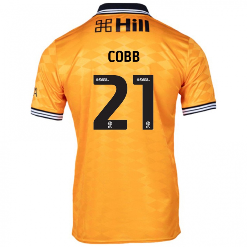 Hombre Camiseta Serena Cobb #21 Naranja 1ª Equipación 2024/25 La Camisa Perú