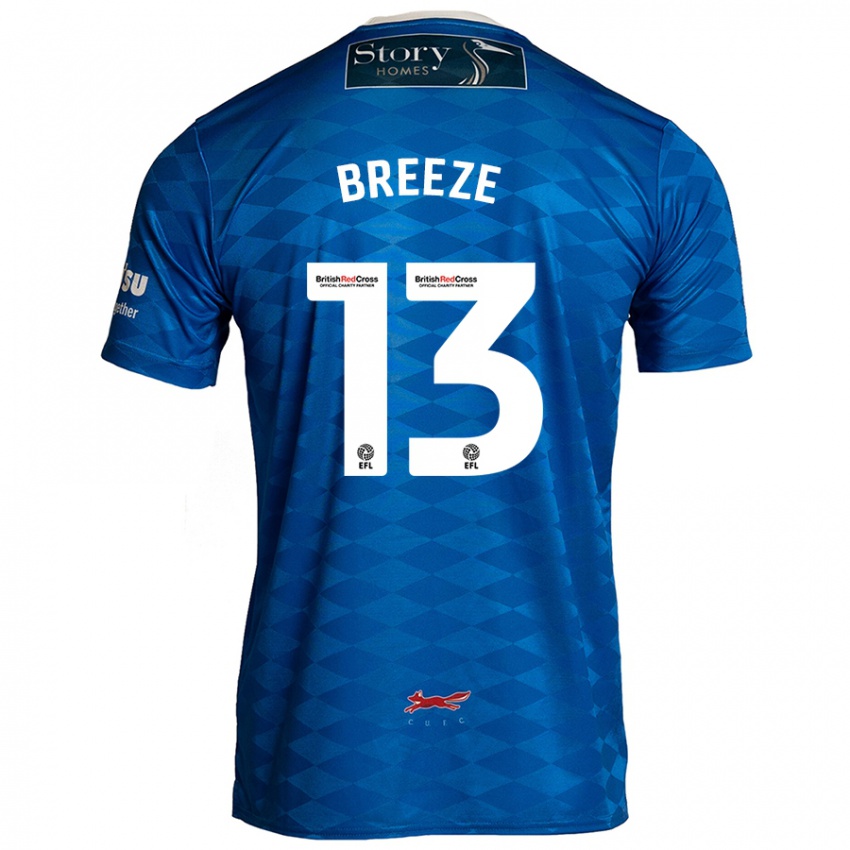 Hombre Camiseta Gabriel Breeze #13 Azul 1ª Equipación 2024/25 La Camisa Perú