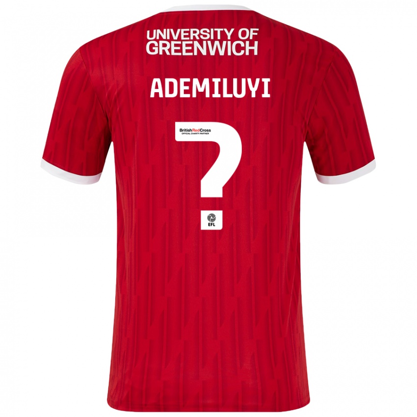 Hombre Camiseta Princess Ademiluyi #0 Rojo Blanco 1ª Equipación 2024/25 La Camisa Perú