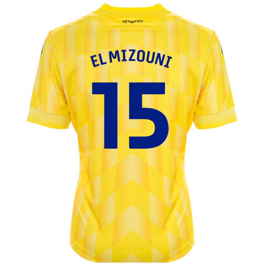 Hombre Camiseta Idris El Mizouni #15 Amarillo 1ª Equipación 2024/25 La Camisa Perú