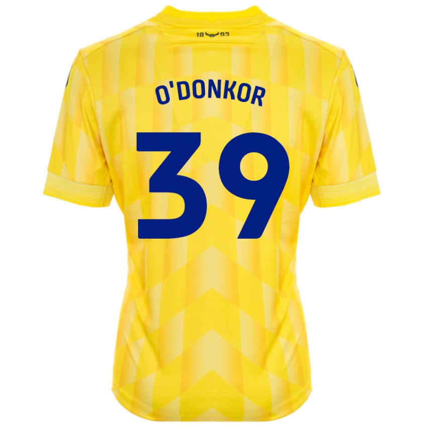 Hombre Camiseta Gatlin O'donkor #39 Amarillo 1ª Equipación 2024/25 La Camisa Perú