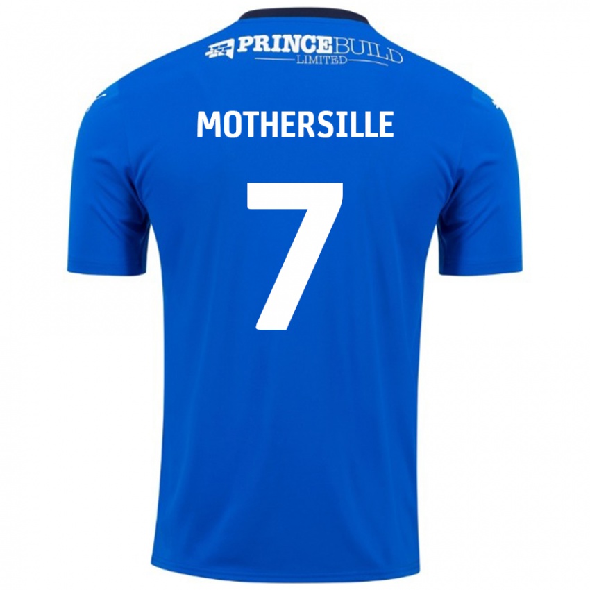 Hombre Camiseta Malik Mothersille #7 Azul Blanco 1ª Equipación 2024/25 La Camisa Perú