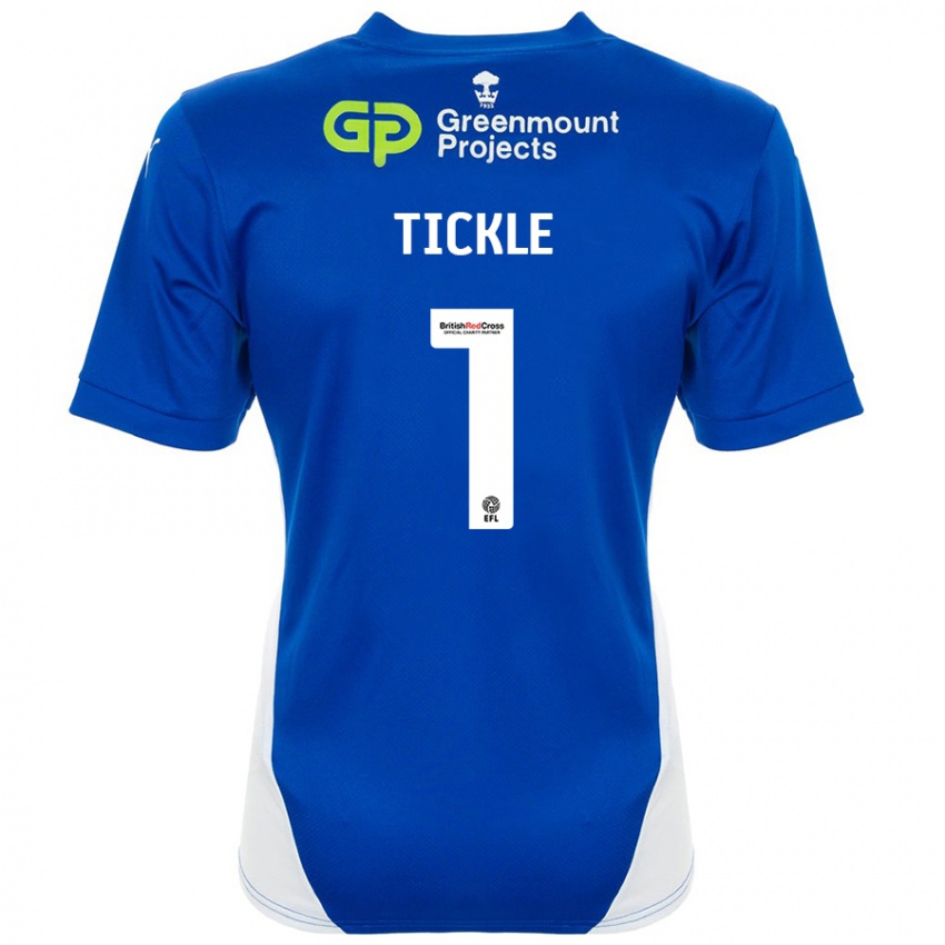 Hombre Camiseta Sam Tickle #1 Azul Blanco 1ª Equipación 2024/25 La Camisa Perú