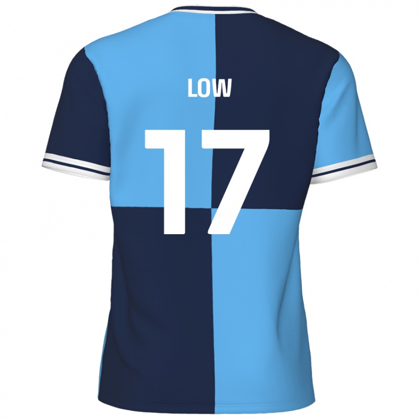 Hombre Camiseta Joe Low #17 Azul Cielo Azul Oscuro 1ª Equipación 2024/25 La Camisa Perú