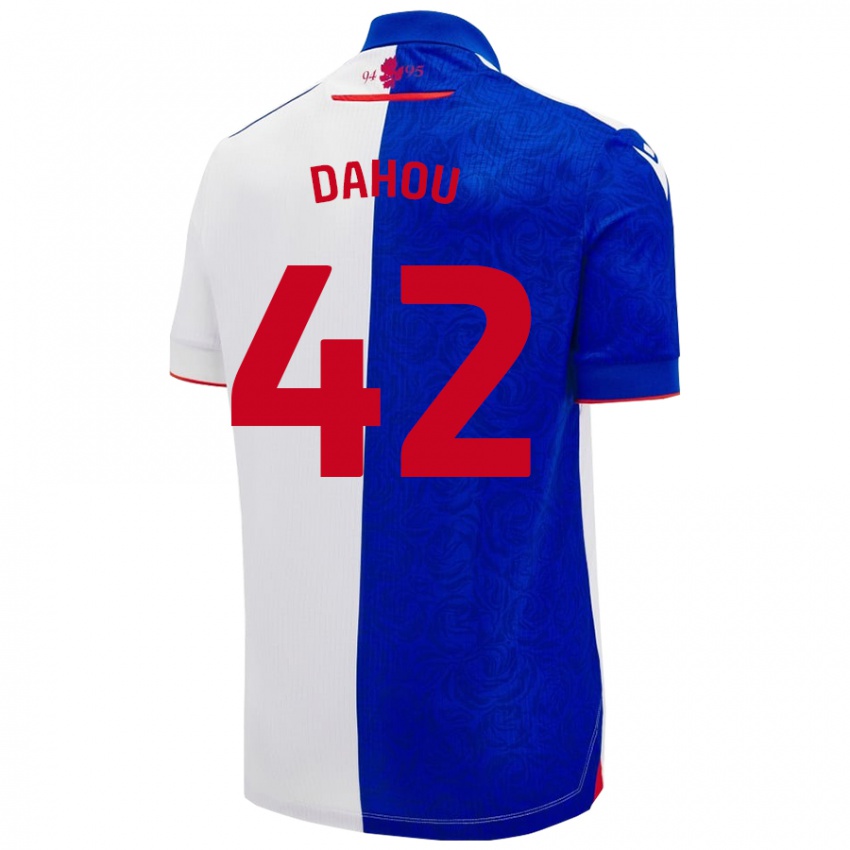 Hombre Camiseta Jemima Dahou #42 Azul Cielo Blanco 1ª Equipación 2024/25 La Camisa Perú