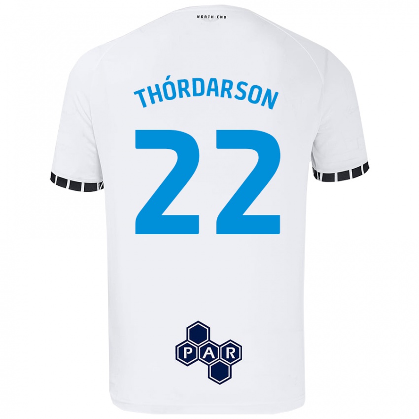 Hombre Camiseta Stefán Teitur Thórdarson #22 Blanco 1ª Equipación 2024/25 La Camisa Perú