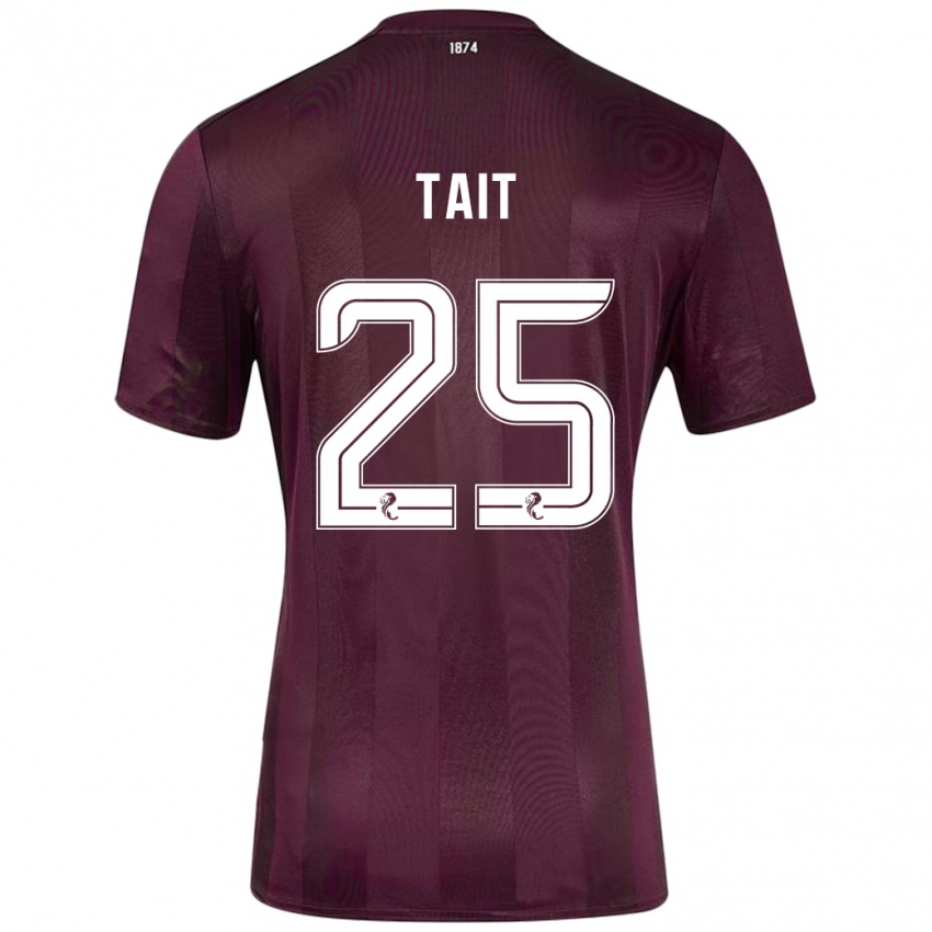 Hombre Camiseta Macaulay Tait #25 Borgoña 1ª Equipación 2024/25 La Camisa Perú