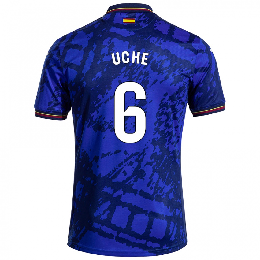 Hombre Camiseta Chrisantus Uche #6 Azul Más Oscuro 1ª Equipación 2024/25 La Camisa Perú