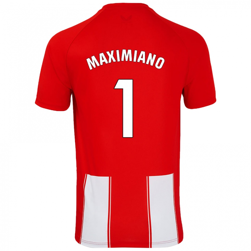 Hombre Camiseta Luís Maximiano #1 Rojo Blanco 1ª Equipación 2024/25 La Camisa Perú