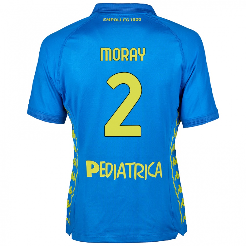 Hombre Camiseta Jeremy Moray #2 Azul 1ª Equipación 2024/25 La Camisa Perú