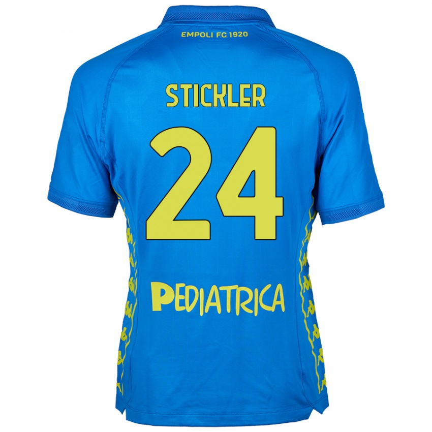 Hombre Camiseta Mateo Stickler #24 Azul 1ª Equipación 2024/25 La Camisa Perú