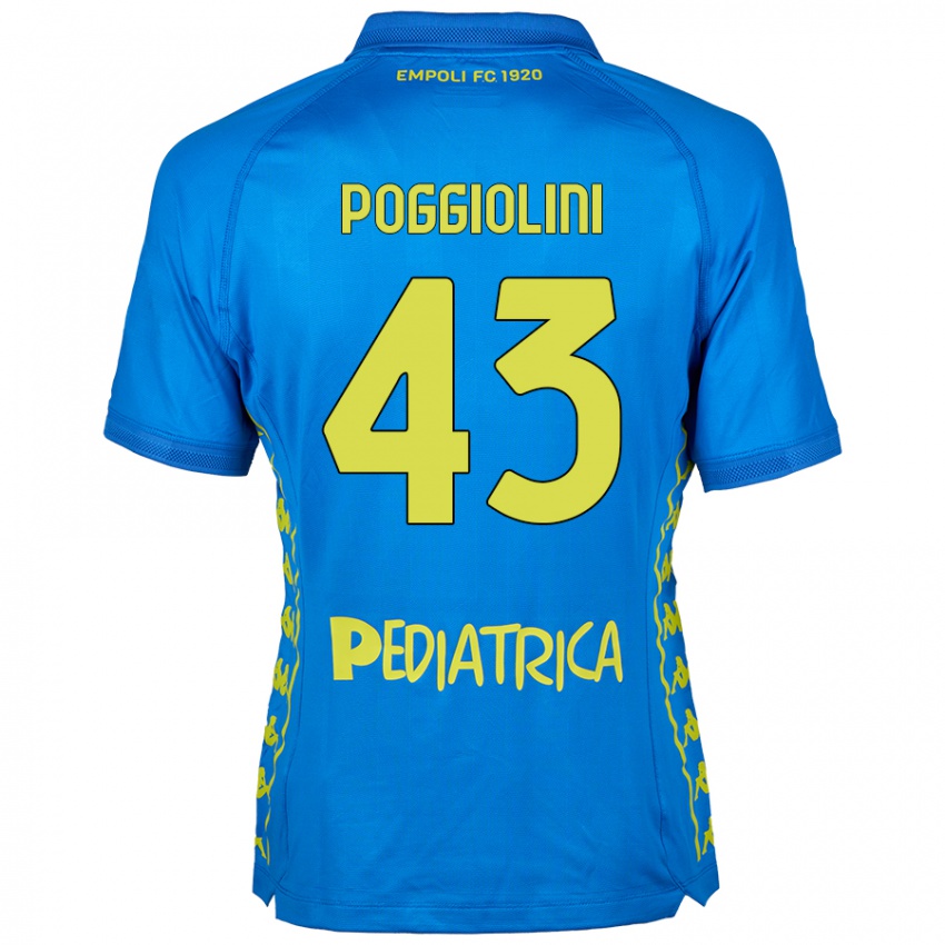 Hombre Camiseta Duccio Poggiolini #43 Azul 1ª Equipación 2024/25 La Camisa Perú