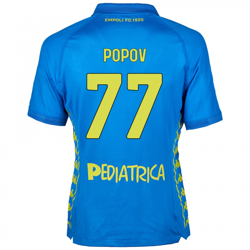 Hombre Camiseta Bogdan Popov #77 Azul 1ª Equipación 2024/25 La Camisa Perú