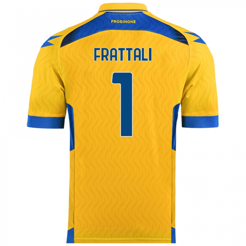 Hombre Camiseta Pierluigi Frattali #1 Amarillo 1ª Equipación 2024/25 La Camisa Perú