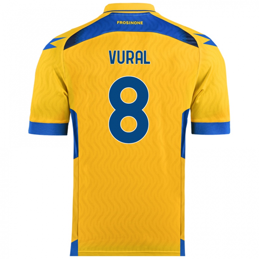 Hombre Camiseta İsak Vural #8 Amarillo 1ª Equipación 2024/25 La Camisa Perú