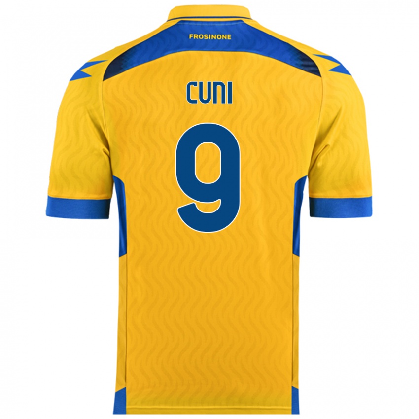 Hombre Camiseta Marvin Cuni #9 Amarillo 1ª Equipación 2024/25 La Camisa Perú