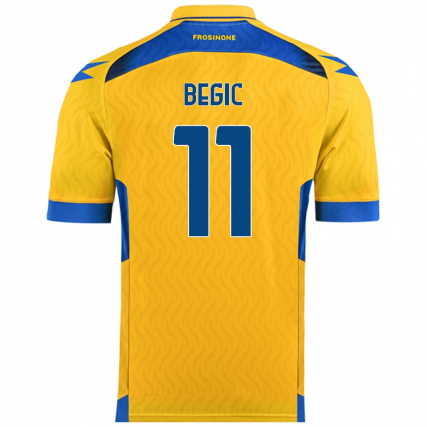 Hombre Camiseta Tjas Begic #11 Amarillo 1ª Equipación 2024/25 La Camisa Perú