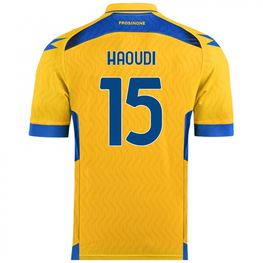 Hombre Camiseta Hamza Haoudi #15 Amarillo 1ª Equipación 2024/25 La Camisa Perú