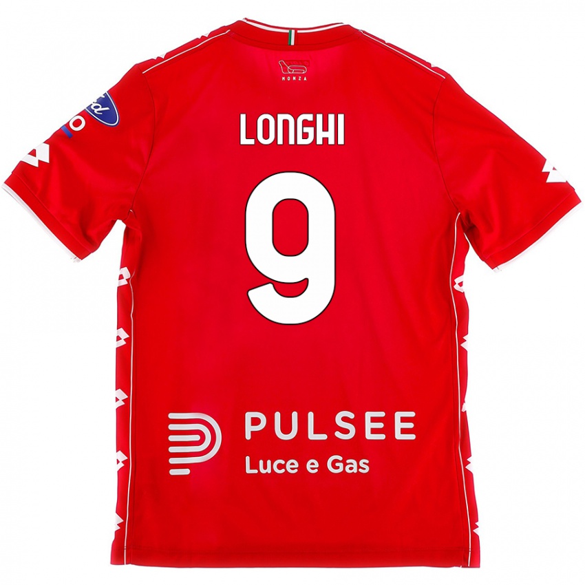 Hombre Camiseta Jordan Longhi #9 Rojo Blanco 1ª Equipación 2024/25 La Camisa Perú