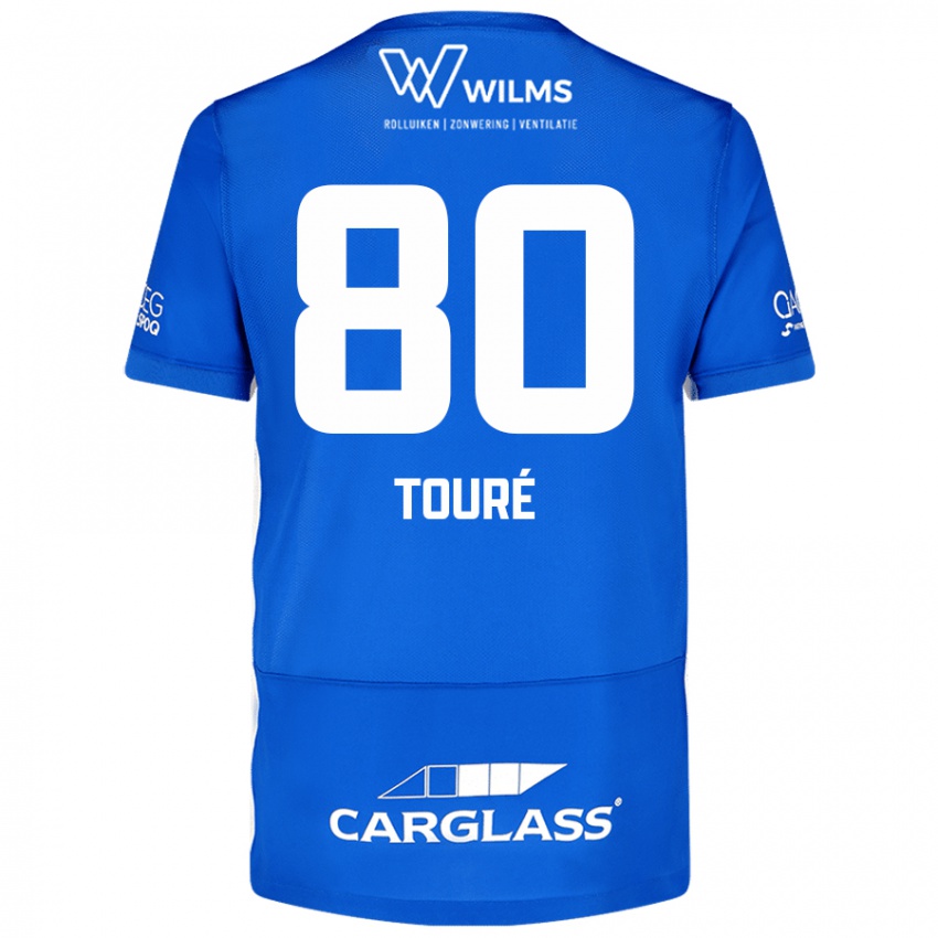 Hombre Camiseta Saïdou Touré #80 Azul 1ª Equipación 2024/25 La Camisa Perú