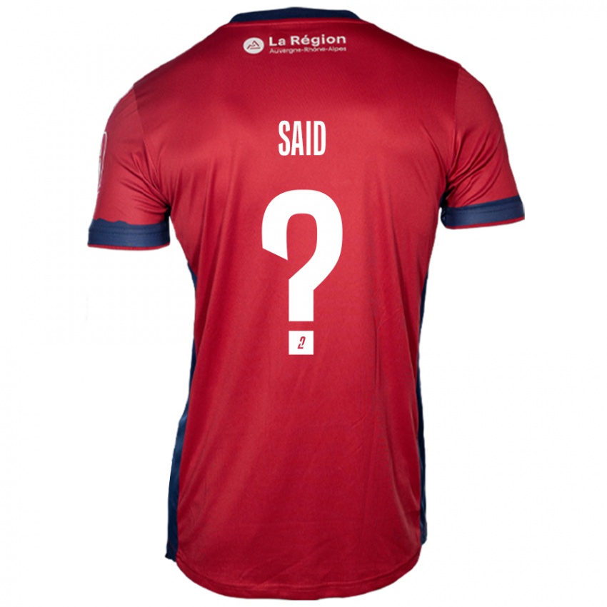 Hombre Camiseta Amine Saïd #0 Borgoña Claro 1ª Equipación 2024/25 La Camisa Perú