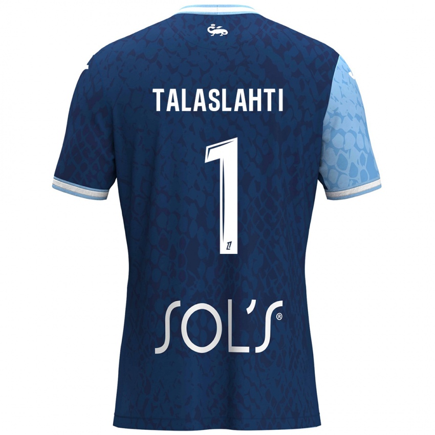 Hombre Camiseta Katriina Talaslahti #1 Azul Cielo Azul Oscuro 1ª Equipación 2024/25 La Camisa Perú