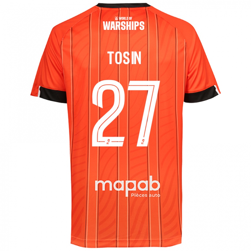 Hombre Camiseta Aiyegun Tosin #27 Naranja 1ª Equipación 2024/25 La Camisa Perú