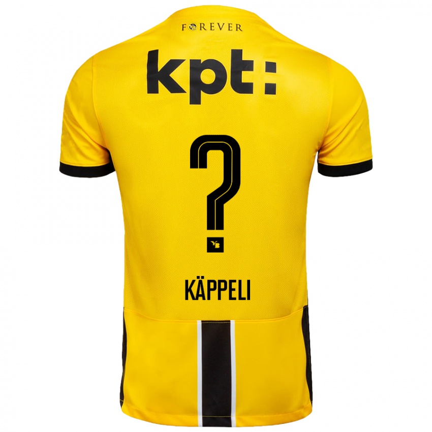 Hombre Camiseta Cuno Käppeli #0 Amarillo Negro 1ª Equipación 2024/25 La Camisa Perú