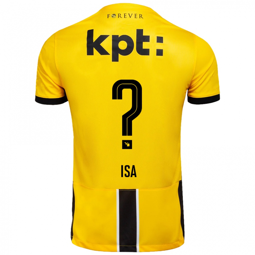 Hombre Camiseta Ron Isa #0 Amarillo Negro 1ª Equipación 2024/25 La Camisa Perú