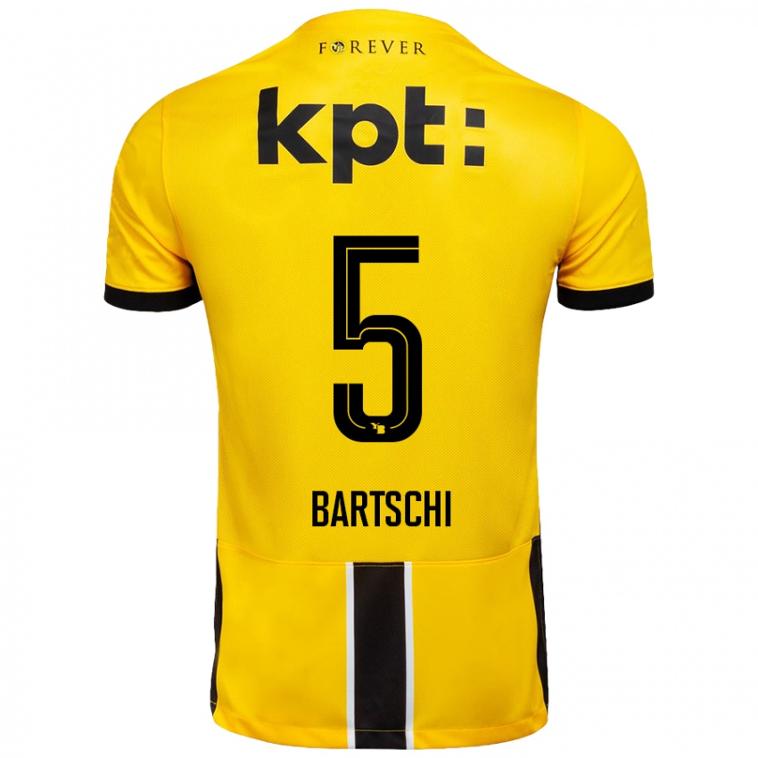 Hombre Camiseta Lorena Bärtschi #5 Amarillo Negro 1ª Equipación 2024/25 La Camisa Perú