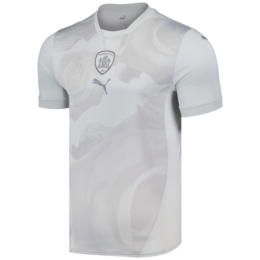 Hombre Camiseta Su Nombre #0 Gris Plata 2ª Equipación 2024/25 La Camisa Perú