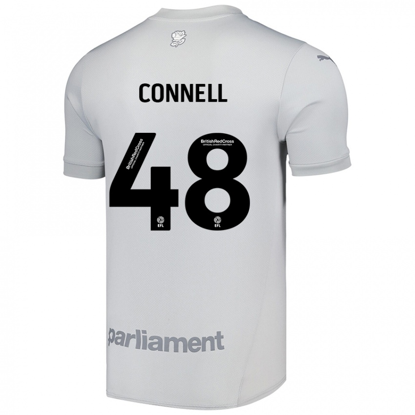 Hombre Camiseta Luca Connell #48 Gris Plata 2ª Equipación 2024/25 La Camisa Perú