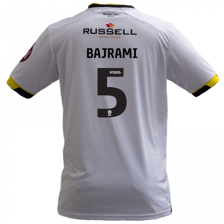 Hombre Camiseta Geraldo Bajrami #5 Blanco 2ª Equipación 2024/25 La Camisa Perú