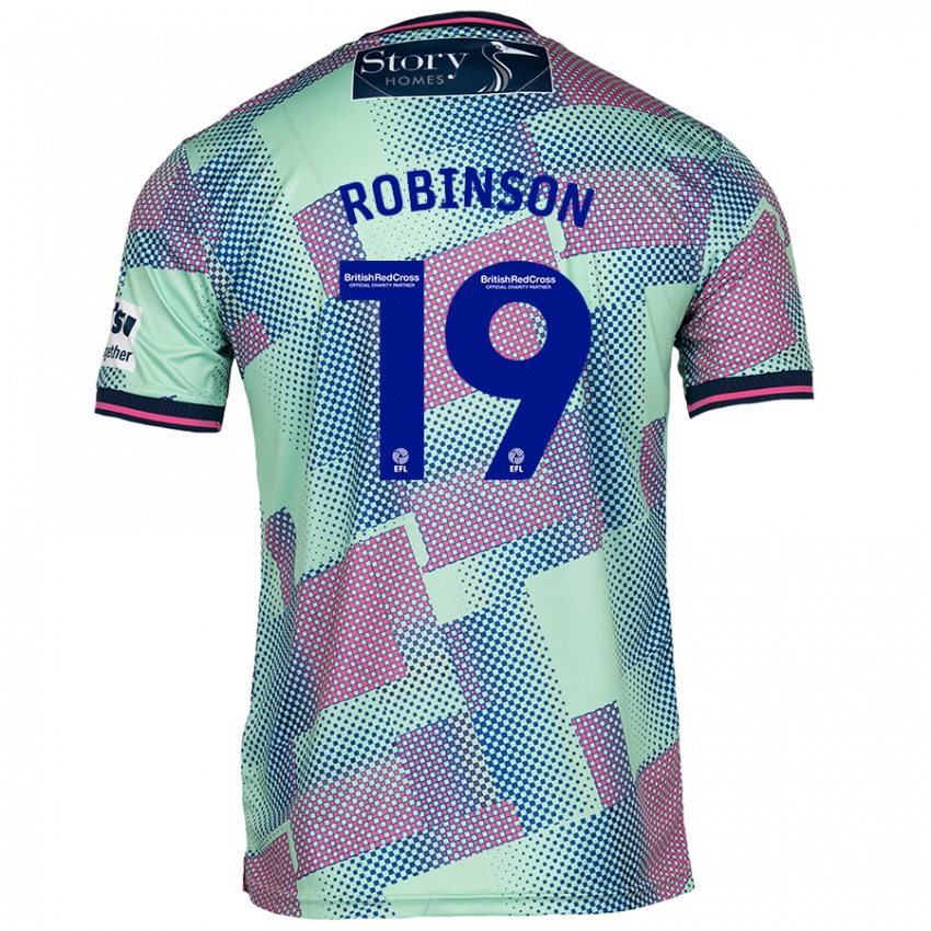 Hombre Camiseta Jack Robinson #19 Verde 2ª Equipación 2024/25 La Camisa Perú