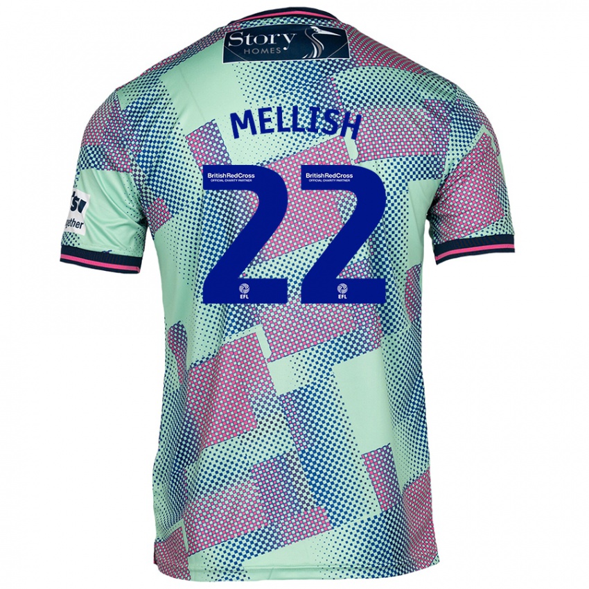 Hombre Camiseta Jon Mellish #22 Verde 2ª Equipación 2024/25 La Camisa Perú