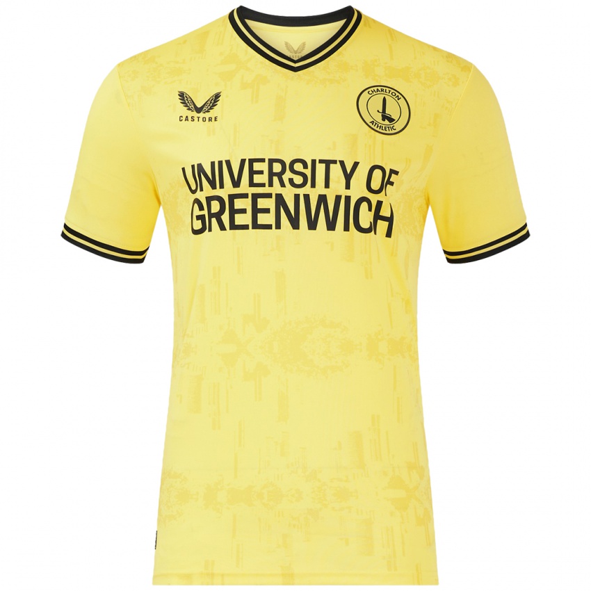 Hombre Camiseta Macaulay Gillesphey #3 Amarillo Negro 2ª Equipación 2024/25 La Camisa Perú