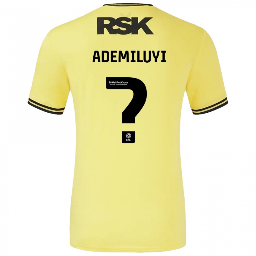 Hombre Camiseta Princess Ademiluyi #0 Amarillo Negro 2ª Equipación 2024/25 La Camisa Perú