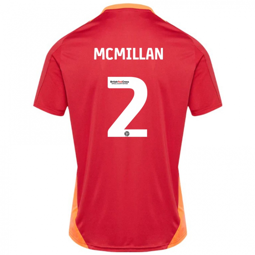 Hombre Camiseta Jack Mcmillan #2 Azul Blanquecino 2ª Equipación 2024/25 La Camisa Perú