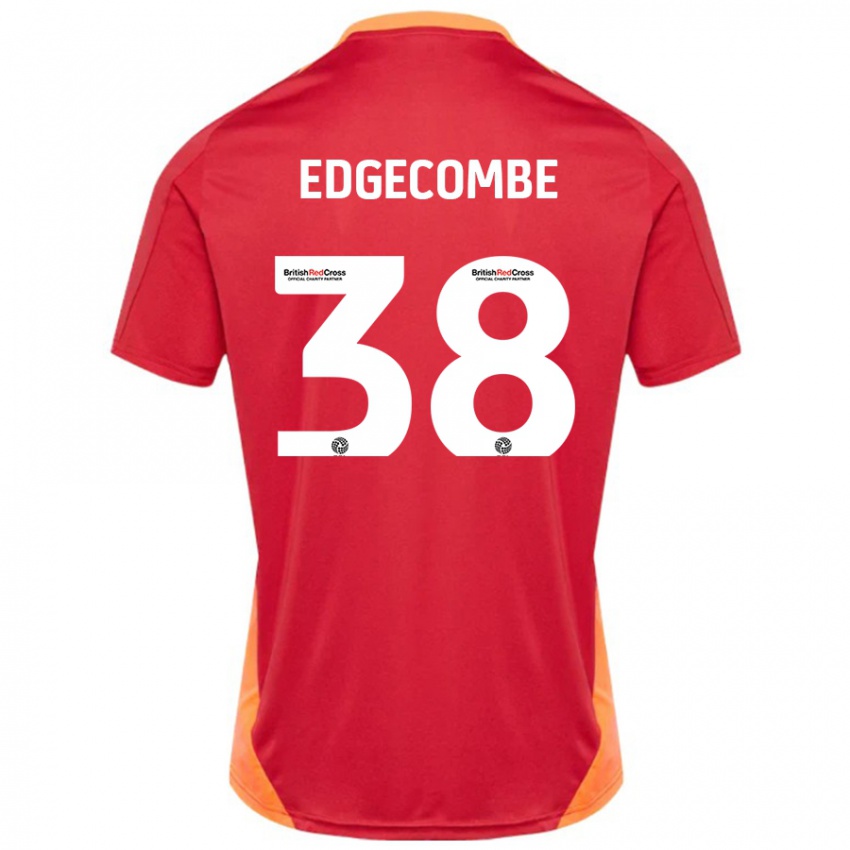 Hombre Camiseta Max Edgecombe #38 Azul Blanquecino 2ª Equipación 2024/25 La Camisa Perú