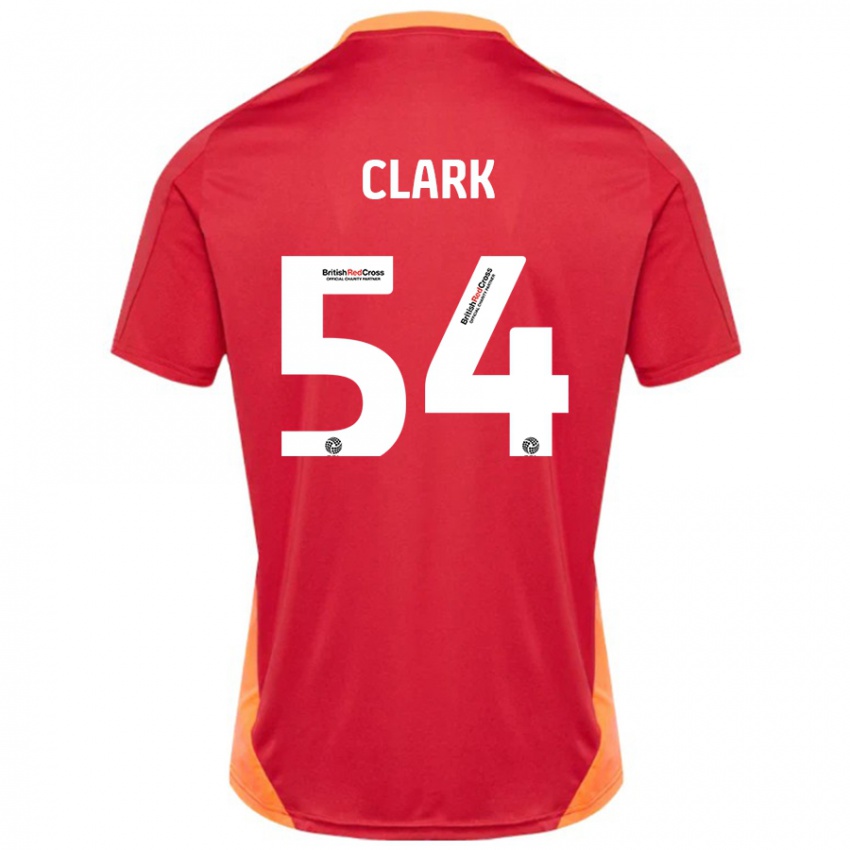 Hombre Camiseta Max Clark #54 Azul Blanquecino 2ª Equipación 2024/25 La Camisa Perú