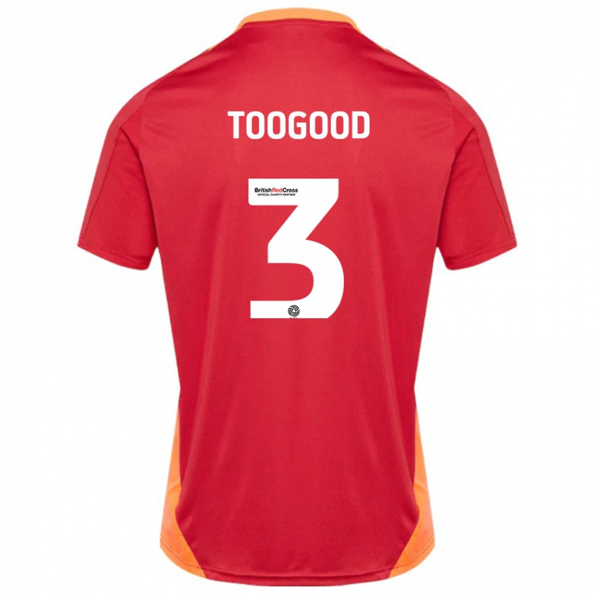 Hombre Camiseta Emily Toogood #3 Azul Blanquecino 2ª Equipación 2024/25 La Camisa Perú